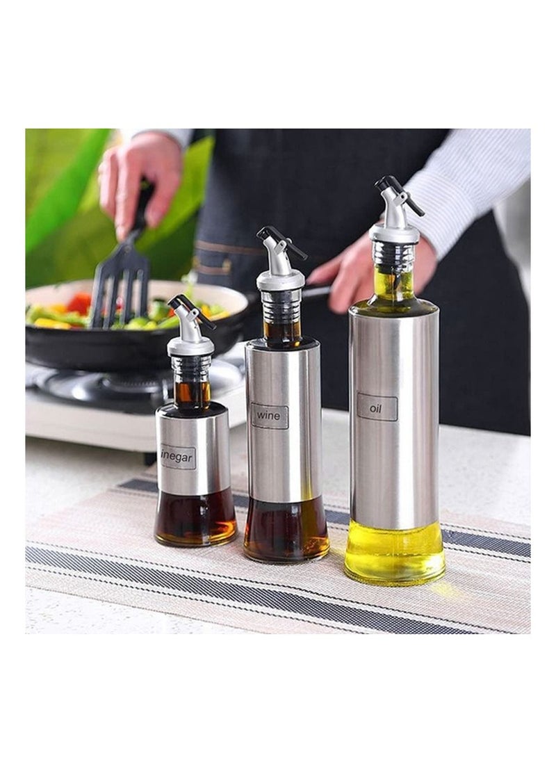 Generic 3 Pcs Oil Bottle Stopper Lock Plug Seal Leak-proof Food Grade Rubber Nozzle Sprayer Liquor Dispenser Wine Pourer Kitchen  - Image 4
