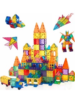 Piccasio 60-Piece Magnetic Building Tiles Set - Strong 3D Magnet Blocks for Kids, Educational stem Toy, Birthday Gifts for Kids and Toddlers - Inspire Creativity and Imagination in Construction Play  - Image 1