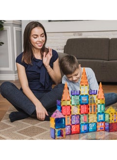 Piccasio 60-Piece Magnetic Building Tiles Set - Strong 3D Magnet Blocks for Kids, Educational stem Toy, Birthday Gifts for Kids and Toddlers - Inspire Creativity and Imagination in Construction Play  - Image 3