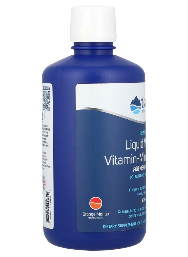 TRACE Liquid Multi Vitamin-Mineral For Men & Women Orange Mango 30 fl oz (887 ml) - Image 2