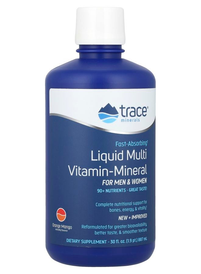 TRACE Liquid Multi Vitamin-Mineral For Men & Women Orange Mango 30 fl oz (887 ml) - Image 1