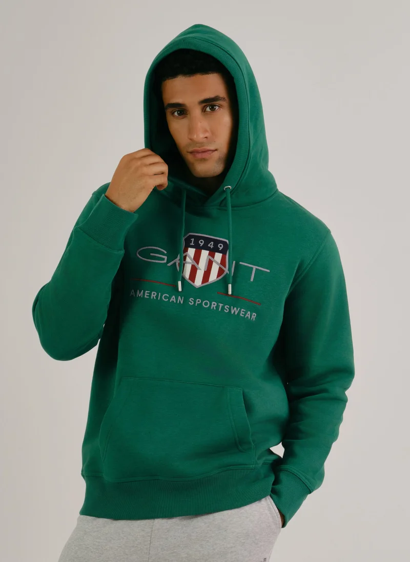 غانت Gant Regular Fit Archive Shield Hoodie