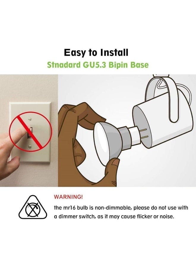 Melfi 6W Led Spot Light - Warm White (3000K) / Daylight (6000K) Source Cup Light, 480Lumen Lamp, For Home, Offices And Schools Etc... (Daylight, Pack Of 2) - Image 2