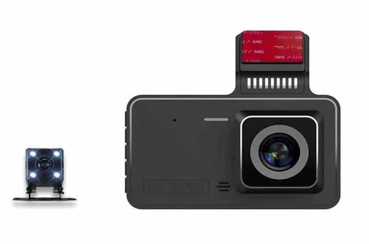 Hd 4-Inch 2.5D Touch Front And Rear Dual Recording Car Dvr24 Hour Parking Monitoring 1080P Driving Recorder - Image 1