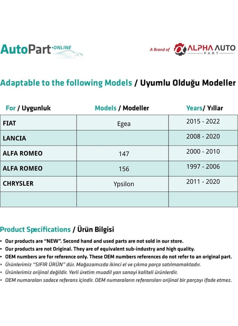 Alpha Auto Part - Side Marker Lamp for Chrysler Ypsilon -White-Left - Image 1