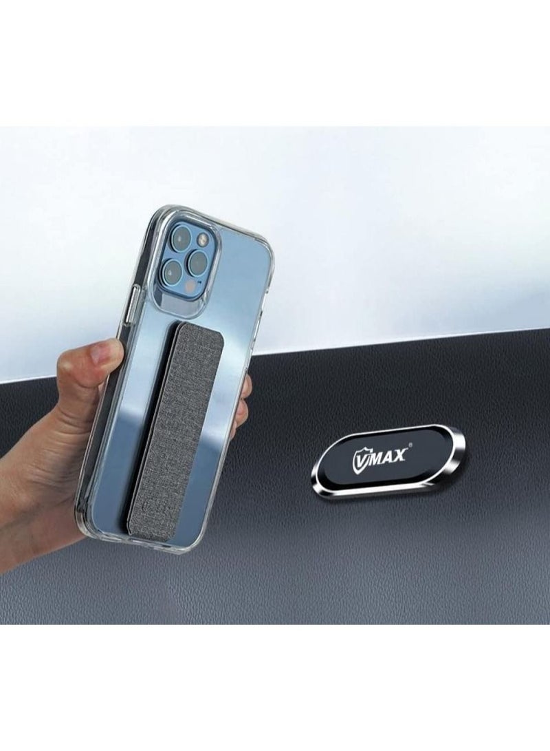 Vmax Extreme Shock Eliminator iPhone 13 Pro with Transparent clamp and back cover, Magnetic Phone back grip, Lens Protection for the camera, Leather Bracelet for mobile charging - Image 3