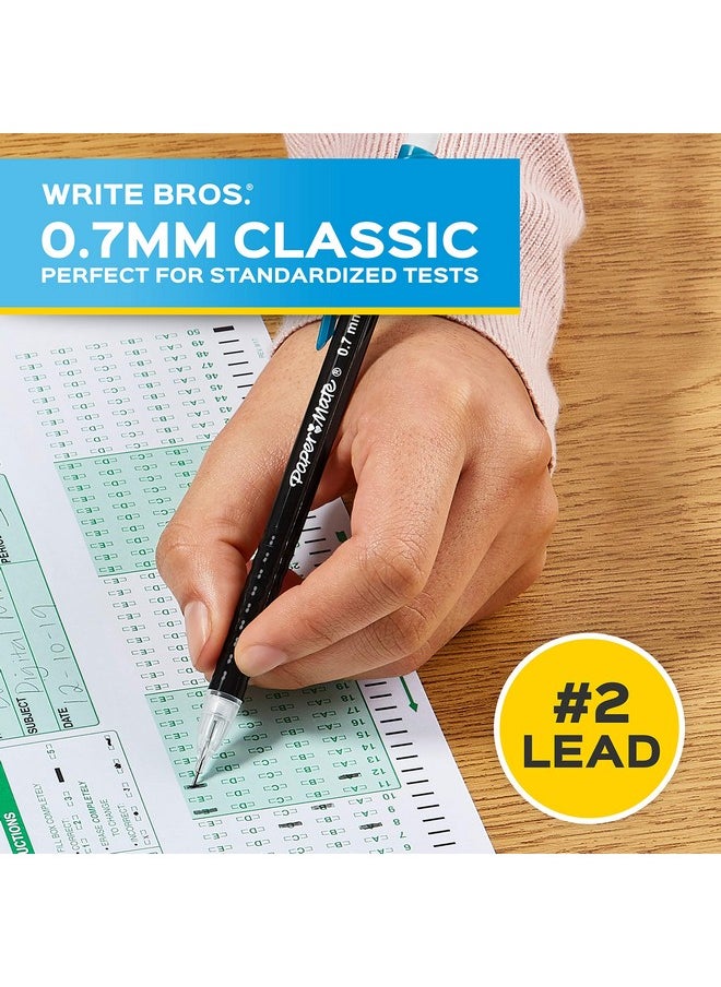 Paper Mate Mechanical Pencils 0.7Mm, Write Bros. Classic Number 2 Pencil Set, Office Supplies, Classroom Supplies, Sketching Pencils, Drafting Pencils, Great For Standardized Testing, 24 Count  - Image 4