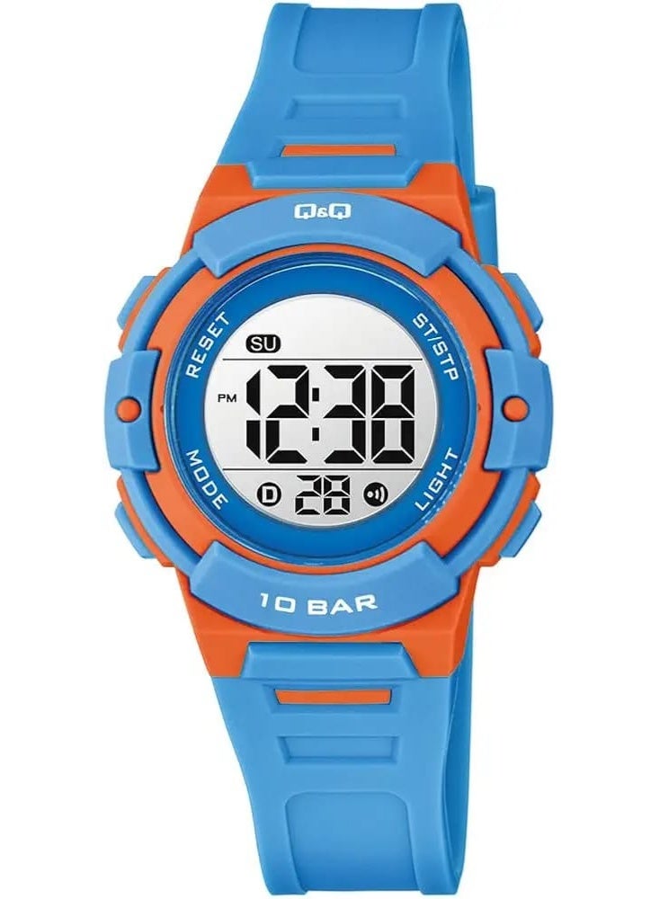 Q&Q Digital Sports Watch for Girls - 10 BAR Water Resistant, LED Backlight, Alarm, Stopwatch, Day & Date Display, G32A-001VY - Image 1