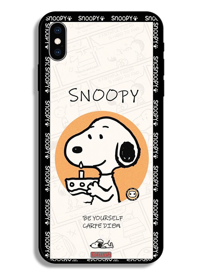 Tolwak Apple iPhone XS Protective Case Snoopy Be Yourself - Image 2