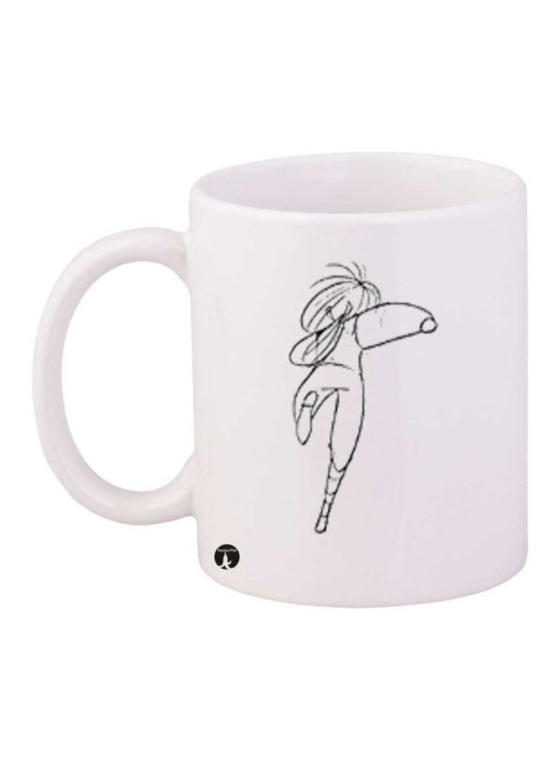 RKN Anime Jazeerat Al Kanz Printed Mug White/Black Standard Size