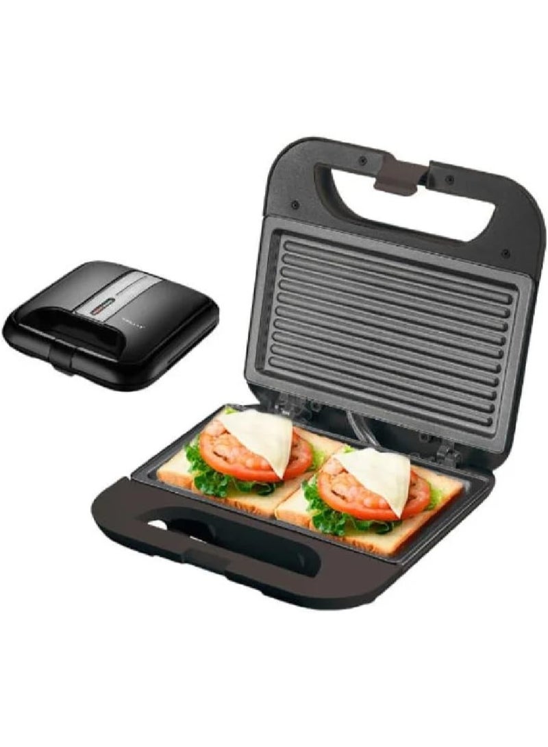 Sokany Sandwich Maker, 750 Watt, Grill, Black, SK-08067 - Image 1