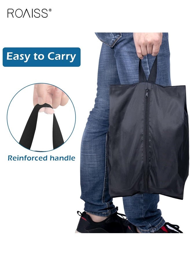roaiss Three-Pack Extra-Large Dustproof Travel Shoe Bag with Sturdy Zipper Closure for Men and Women Portable Packaging Bag That Can Be Carried by Hand or Hung up Multi-functional Outdoor Storage Bag - Image 4