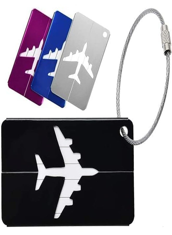 MILLOR Silicone Luggage Tags with Steel Loop, Durable Travel Bag Tags for Easy Identification of Suitcases, Backpacks and Hand Luggage (3) - Image 1