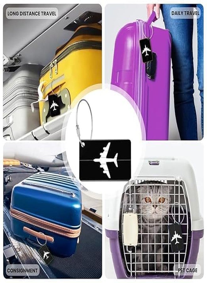 MILLOR Silicone Luggage Tags with Steel Loop, Durable Travel Bag Tags for Easy Identification of Suitcases, Backpacks and Hand Luggage (3) - Image 3