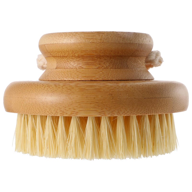 Natural Fiber Round Bath Brush Body Scrubber For Exfoliating Skin Care And Shower Back - Image 2