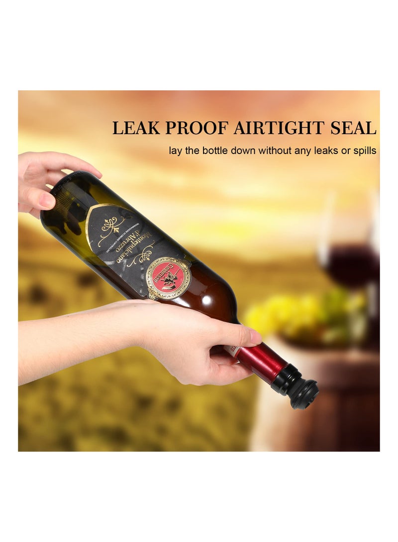 SOLARAE Wine Stopper, Resealable Wine Pump, Vacuum Stoppers, Vacuum Wine Stopper, Silicone Wine Saver Vacuum Stoppers, Practical Wine Saver Stoppers for Kitchen Supplies Wine Bottle Tools (20PCS) - Image 5