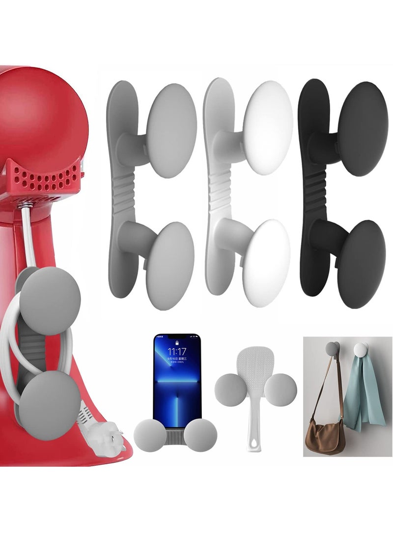 SYOSI Cord Organizer for Appliances, 3 Pack Reusable Adhesive Cord Wrapper Winder Holder, Multifunctional Cord Keeper Stick, Cord Winder Cord Holder for Mixer, Blender, Coffee Maker, Pressure Cooker - Image 1