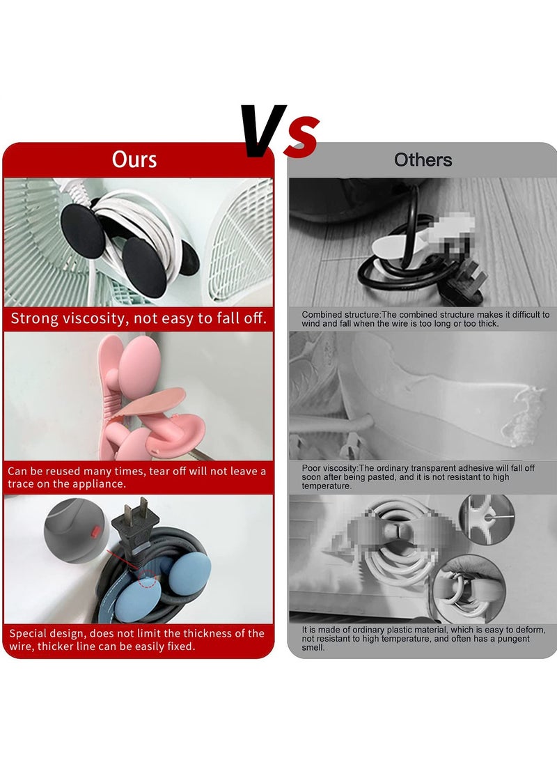 SYOSI Cord Organizer for Appliances, 3 Pack Reusable Adhesive Cord Wrapper Winder Holder, Multifunctional Cord Keeper Stick, Cord Winder Cord Holder for Mixer, Blender, Coffee Maker, Pressure Cooker - Image 4