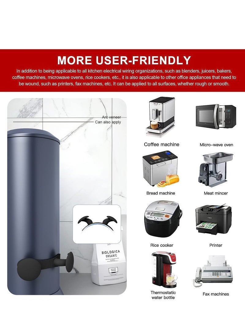 SYOSI Cord Organizer for Appliances, 3 Pack Reusable Adhesive Cord Wrapper Winder Holder, Multifunctional Cord Keeper Stick, Cord Winder Cord Holder for Mixer, Blender, Coffee Maker, Pressure Cooker - Image 5