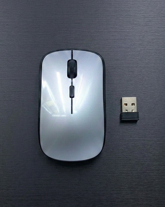 أتش أم سي ماوس لاسلكي، ترقية ماوس بصري مريح 2.4G، ثلاث DPI قابلة للتعديل، 5 أزرار، 1600DPI ماوس كمبيوتر USB لأجهزة اللابتوب، الكمبيوتر، كروم بوك - Image 2
