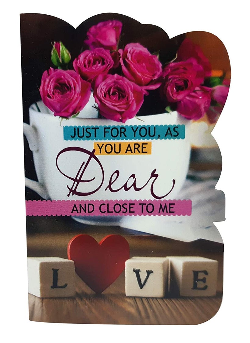 Saugat Traders Saugat Traders Valentine Day Gift for Girlfriend & Boyfriend | Love Greeting Card, Artificial Red Rose Flower with Eiffel Tower | Anniversary | Birthday | New Year | Propose Day Gifts  - Image 2