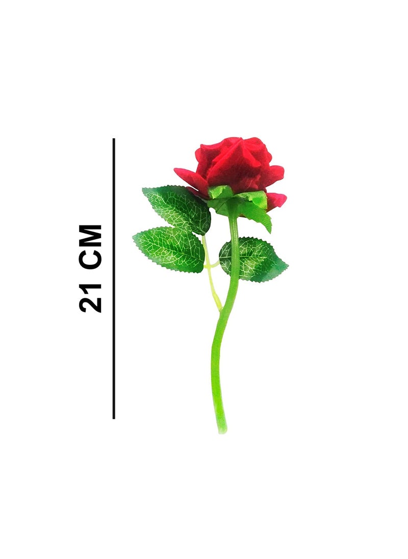 Saugat Traders Saugat Traders Valentine Day Gift for Girlfriend & Boyfriend | Love Greeting Card, Artificial Red Rose Flower with Eiffel Tower | Anniversary | Birthday | New Year | Propose Day Gifts  - Image 4