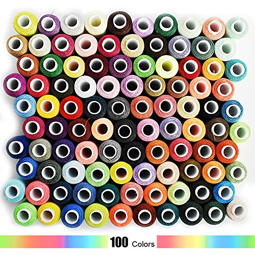 Renashed 100 Color All Purpose Sewing Thread Polyester 250 Yards Per Spools for Hand Stitching, Embroidery, Machine, Quilting and Crafts - Image 3