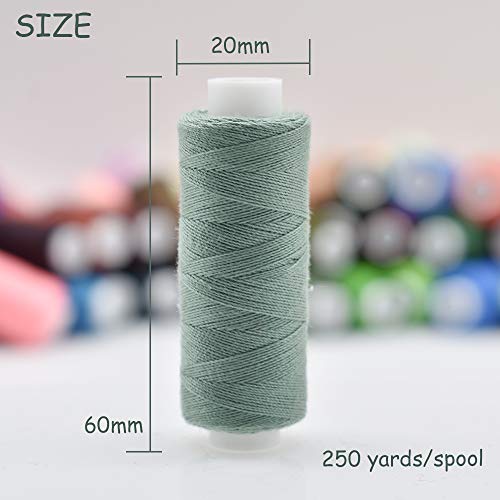 Renashed 100 Color All Purpose Sewing Thread Polyester 250 Yards Per Spools for Hand Stitching, Embroidery, Machine, Quilting and Crafts - Image 2