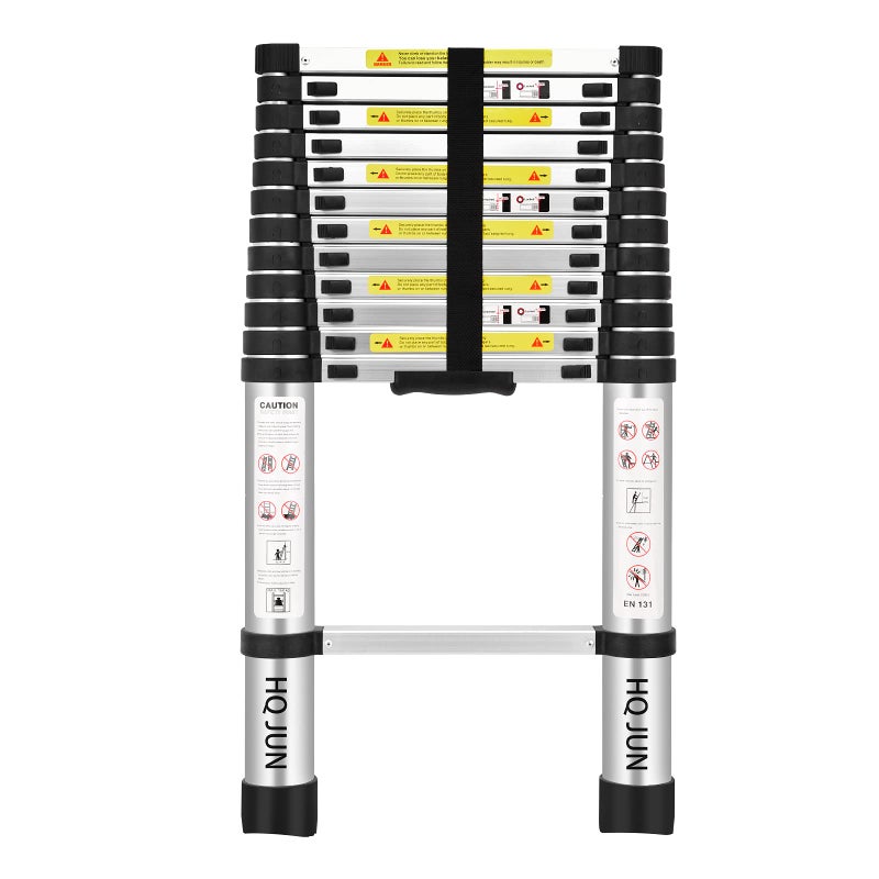 125Ft38M Telescoping LaddersEN131Standards MultiPurpose Folding Aluminum Extension Ladder
