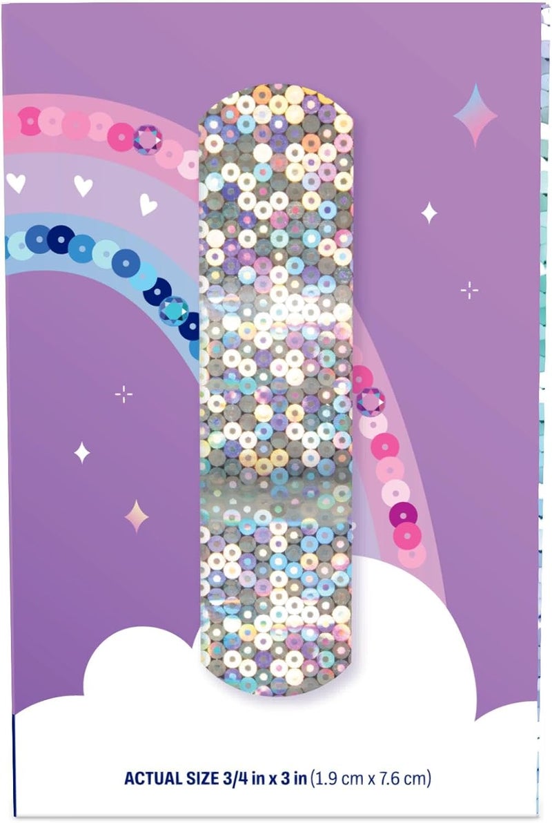 Dukal Design Series Glitter Adhesive Bandages with Stat Strip Technology 34 x 3 Box of 100 - Image 3