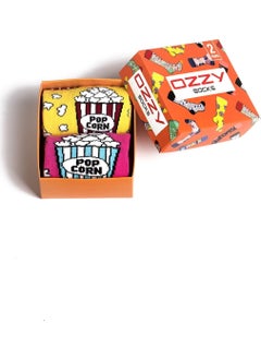 Ozzy Socks 2 Pack Pop Corn Patterned Socks  - Image 1