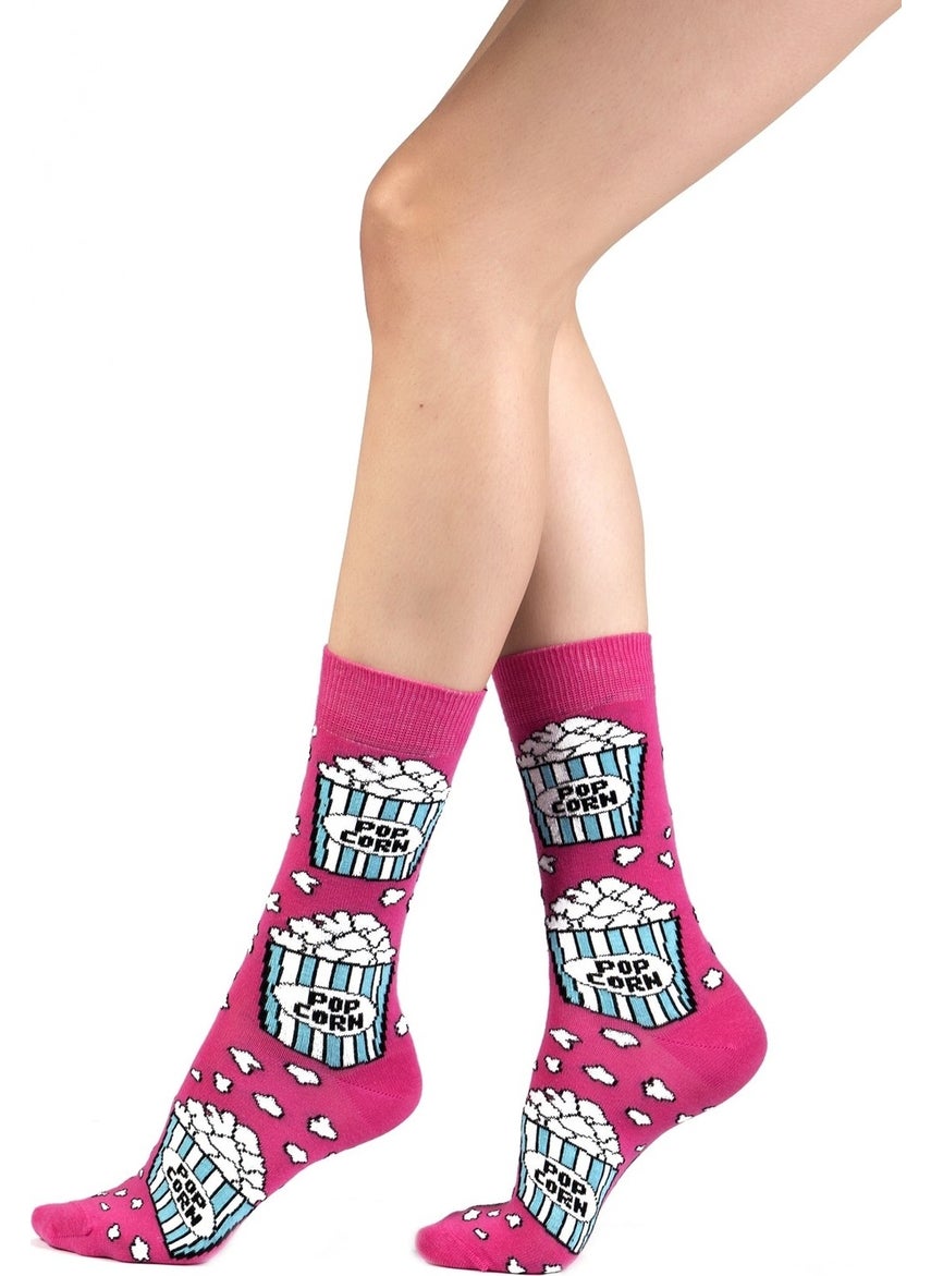 Ozzy Socks - 2 Pack Pop Corn Patterned Socks - Image 1