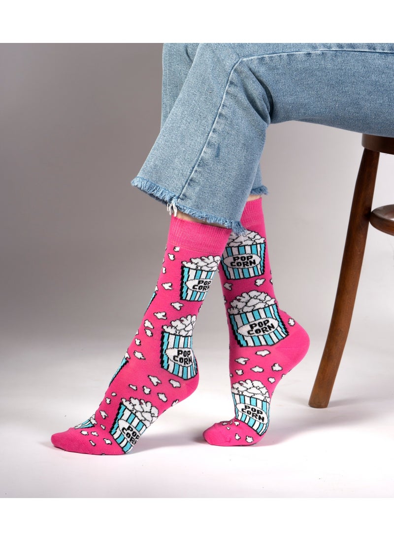 Ozzy Socks - 2 Pack Pop Corn Patterned Socks - Image 1