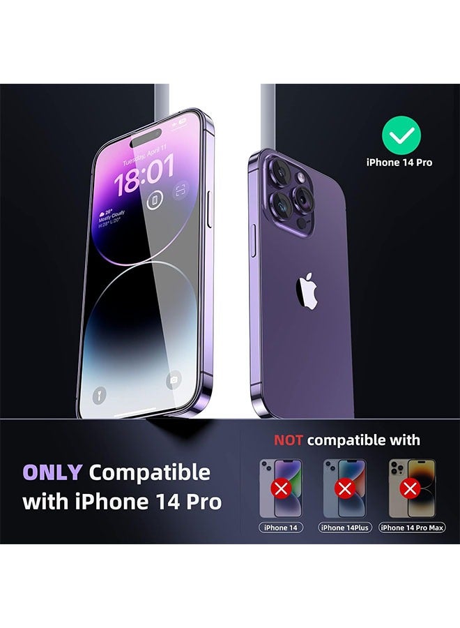 3 pcs Screen Protector for iPhone  Pro 14  [6.1 Inch] Display Tempered Glass Film with Easy Installation, Ultra HD,  Hardness, Scratch Resistant. - Image 2