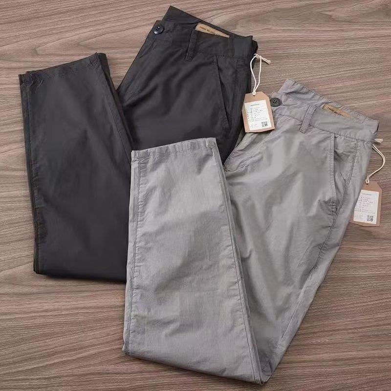 Foreign Trade Work Pants 2023 Simple Commuter Casual Mens Trousers Work Wear-resistant Loose Straight Outdoor Work Pants Black - Image 3