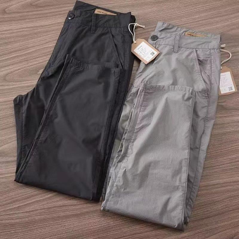 Foreign Trade Work Pants 2023 Simple Commuter Casual Mens Trousers Work Wear-resistant Loose Straight Outdoor Work Pants Black - Image 4