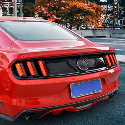 KEWISAUTO Taillight Cover for Ford Mustang 2015-2017, Tail Light Lamp Covers Trim Decoration for Ford Mustang 2015 2016 2017 Accessories, 6PCS, Smoke Black - Image 5