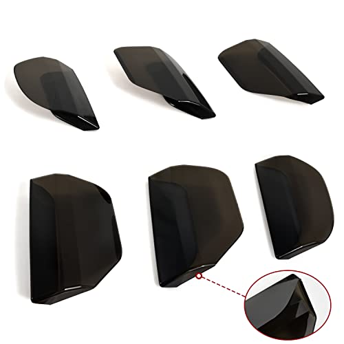 KEWISAUTO Taillight Cover for Ford Mustang 2015-2017, Tail Light Lamp Covers Trim Decoration for Ford Mustang 2015 2016 2017 Accessories, 6PCS, Smoke Black - Image 3
