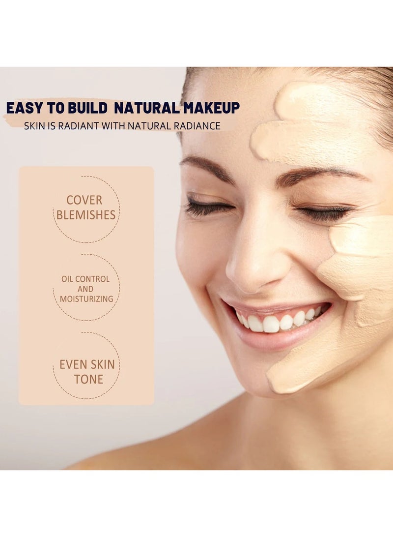 إيلهو كريم تصحيح اللون CC+ تغطية كاملة بعامل حماية من أشعة الشمس 50+، كريم أساس CC، سيروم مرطب خفيف الوزن بتغطية كاملة، يتحكم في الزيوت ويرطب البشرة، كريم تصحيح اللون غير اللامع طويل الأمد (خفيف) 30 مل. - Image 3