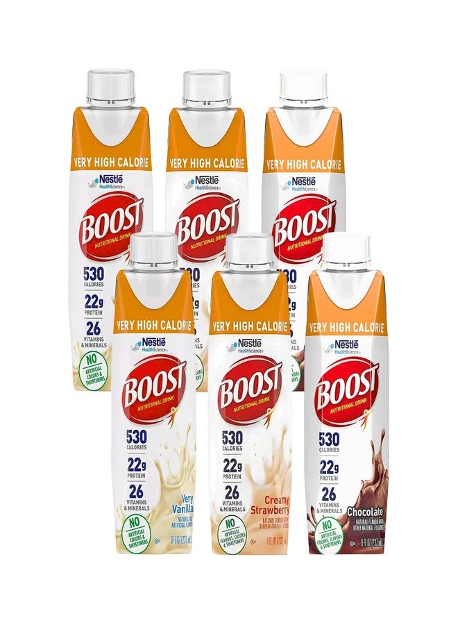Boost Very High Calorie Nutritional Drink Variety Pack 8 Fl Oz (Pack of 6) - Image 1