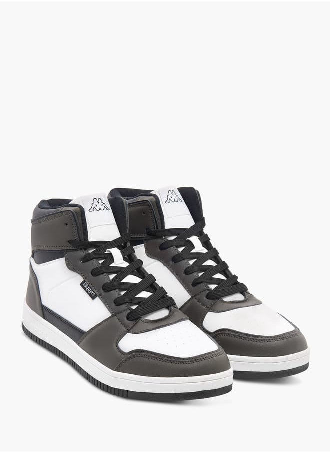 Kappa Mens Panelled High Top Lace-Up Sneakers  - Image 1