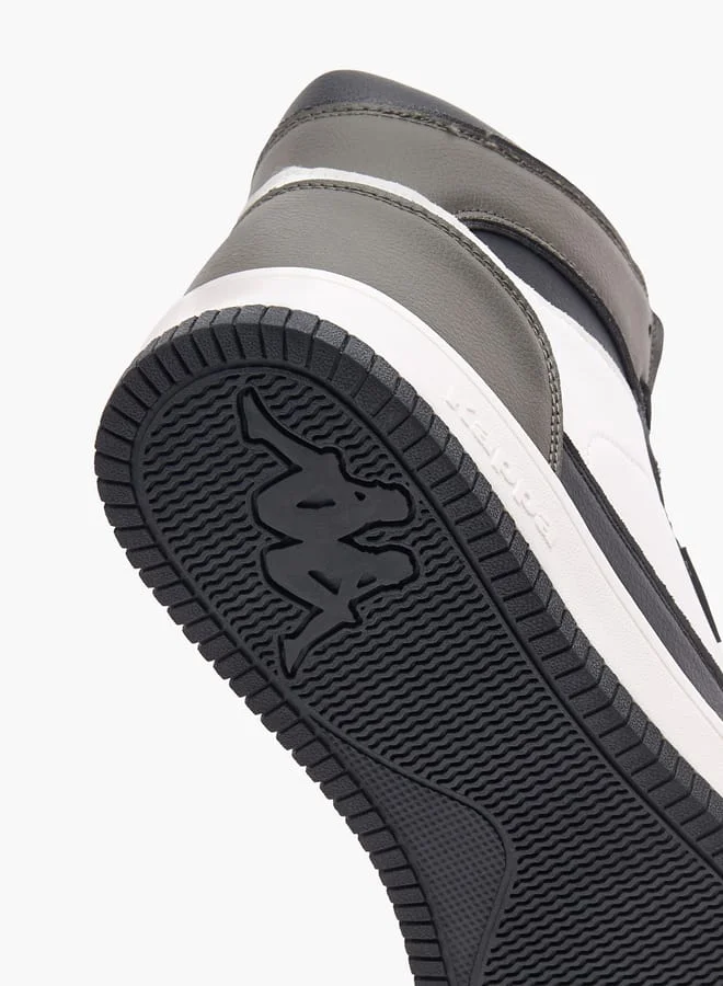 كابا Mens Panelled High Top Lace-Up Sneakers
