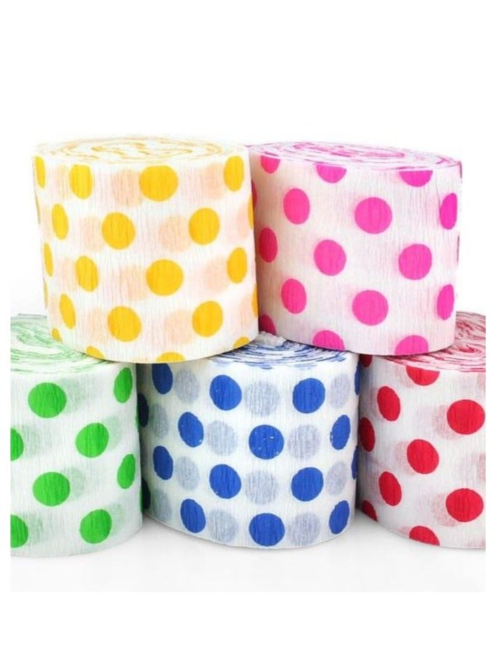 Terabyte ورق كريب بنقاط فريدة (عبوة من 2) 2 بوصة × 90 قدم أحمر وأخضر - Image 1