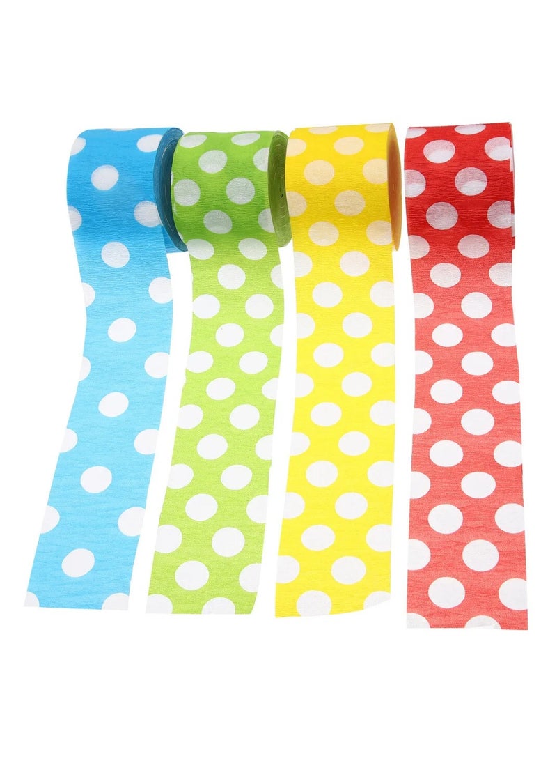 Terabyte ورق كريب بنقاط فريدة (عبوة من 2) 2 بوصة × 90 قدم أحمر وأخضر - Image 3