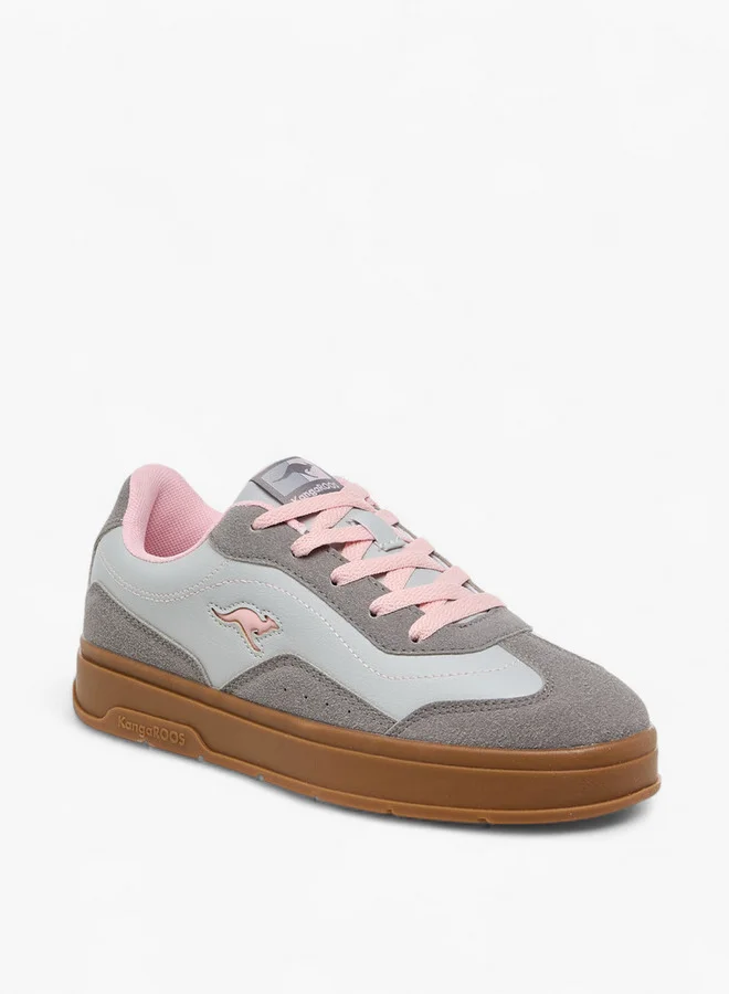 كانغاروس Women's Panelled Lace-up Sports Shoes