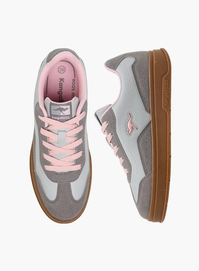 كانغاروس Women's Panelled Lace-up Sports Shoes