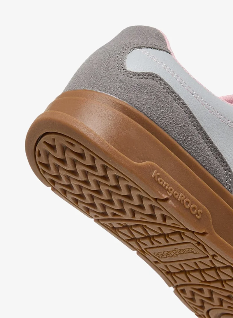 kangaROOS GREY Women's Panelled Lace-up Sports Shoes for Women | Best Price UAE