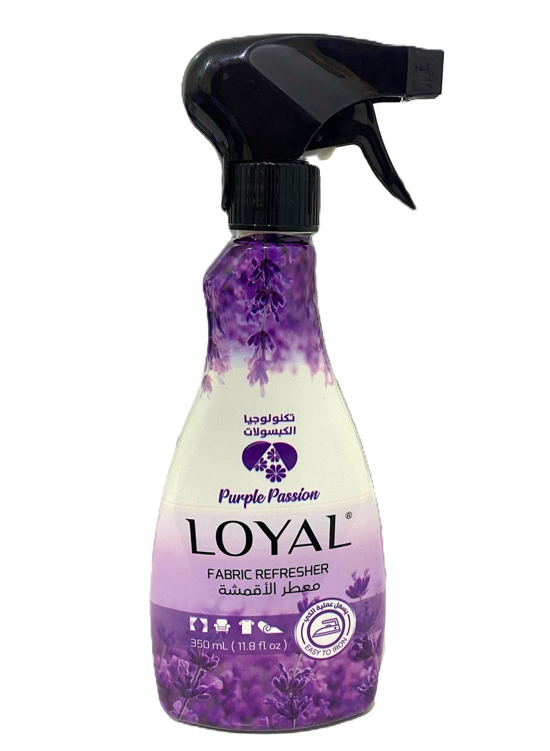loyal منعش الأقمشة بنفسجي الشغف - سهل الكي - محايد للروائح - 350 مل - Image 1