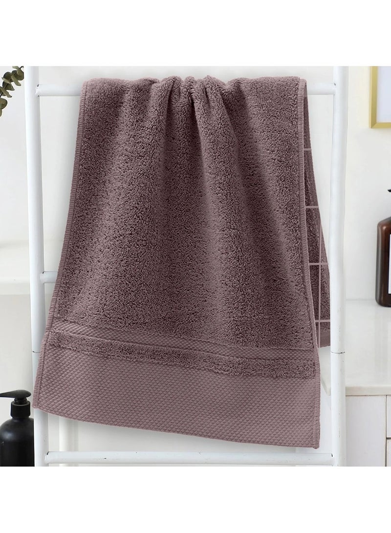 Huitich Hotel-Grade Cotton Bath Towel  70×140 cm, Brown (470g)  - Image 3