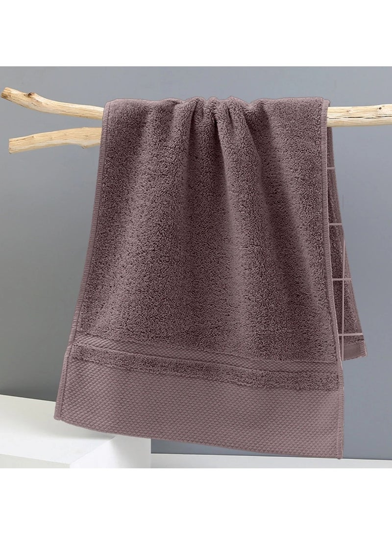 Huitich Hotel-Grade Cotton Bath Towel  70×140 cm, Brown (470g)  - Image 4